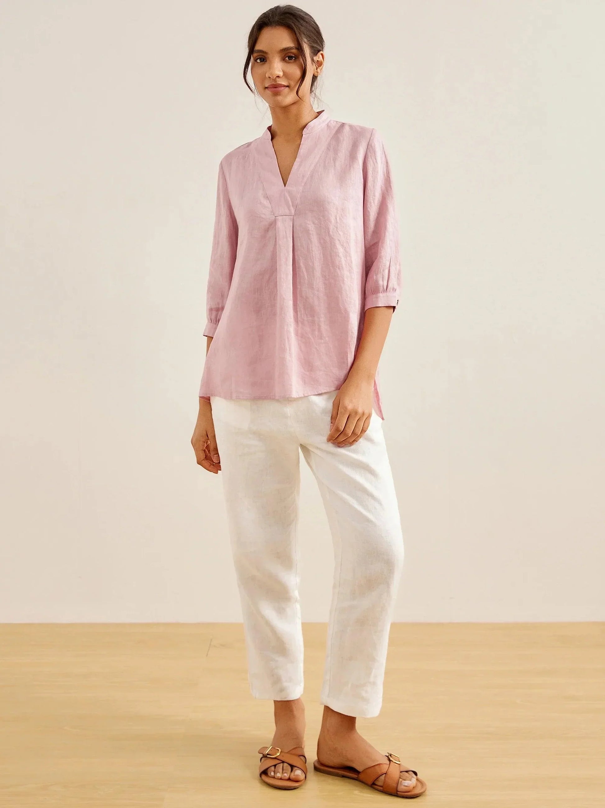 100% Linen Dress Shirt JOANNA LINTICO
