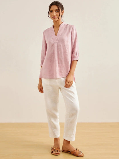 100% Linen Dress Shirt JOANNA LINTICO