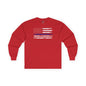 Thin Blue Line American Flag Long Sleeve Tee The Devil's Pickle