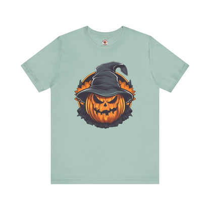 Scary Witch Pumpkin Halloween T-Shirt The Devil's Pickle