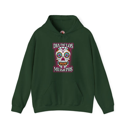 Dia De Los Muertos Skull Hooded Sweatshirt The Devil's Pickle