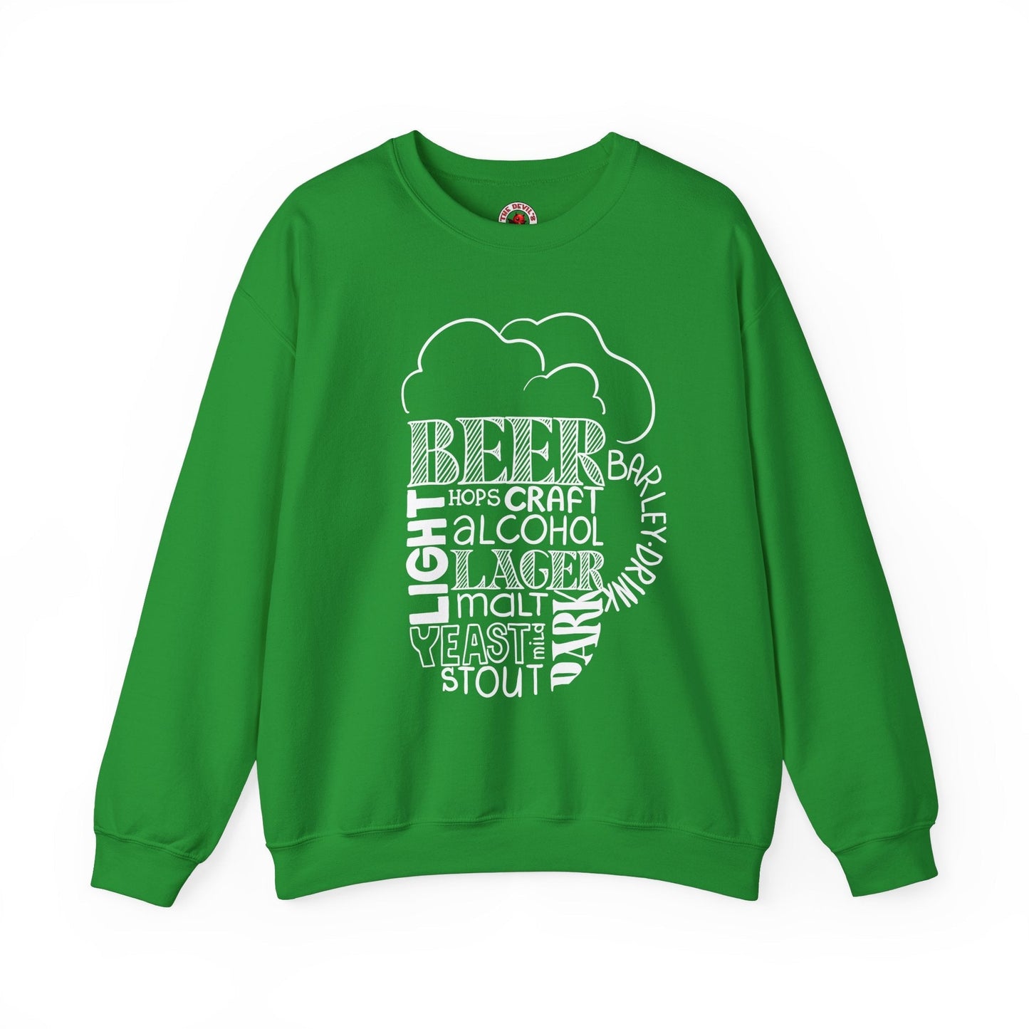 Beer Mug Of Words Crewneck Sweatshirt The Devil's Pickle