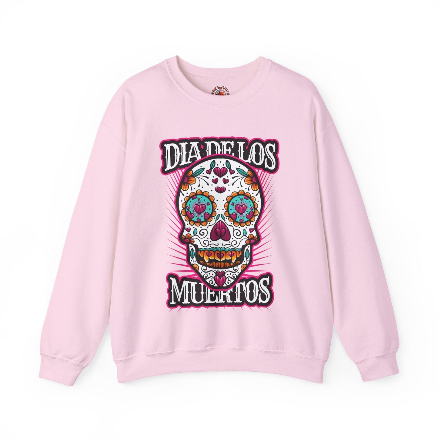 Dia De Los Muertos Skull Crewneck Sweatshirt The Devil's Pickle