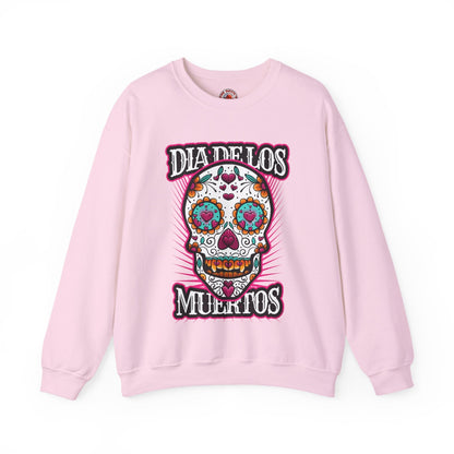 Dia De Los Muertos Skull Crewneck Sweatshirt The Devil's Pickle