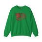 Red American Flag Crewneck Sweatshirt The Devil's Pickle