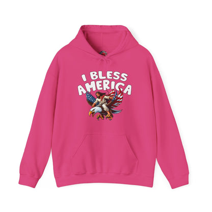 I Bless America Hooded Sweatshirt The Devil's Pickle