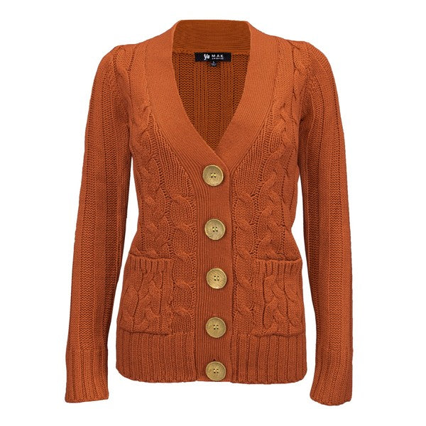 Cable Knitted Cardigan Sweater with Pockets Shop Style & More | Fresh Looks, Everyday Deals & Free Shipping