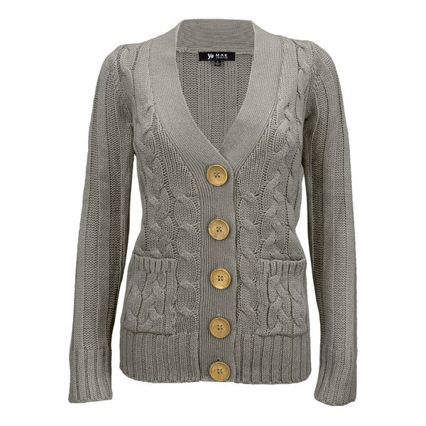 Cable Knitted Cardigan Sweater with Pockets Shop Style & More | Fresh Looks, Everyday Deals & Free Shipping
