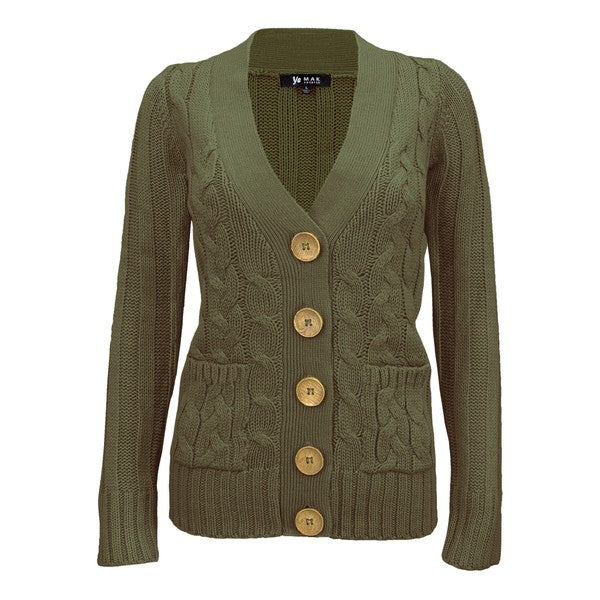 Cable Knitted Cardigan Sweater with Pockets Shop Style & More | Fresh Looks, Everyday Deals & Free Shipping