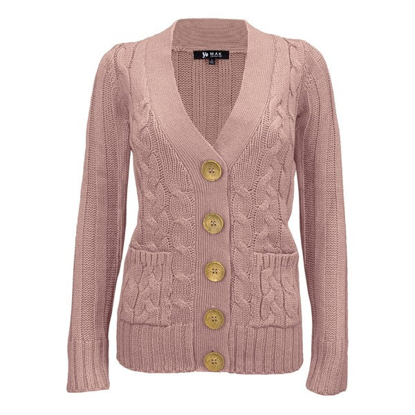 Cable Knitted Cardigan Sweater with Pockets Shop Style & More | Fresh Looks, Everyday Deals & Free Shipping