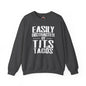 Easily Distracted By Tits and Tacos Crewneck Sweatshirt The Devil's Pickle
