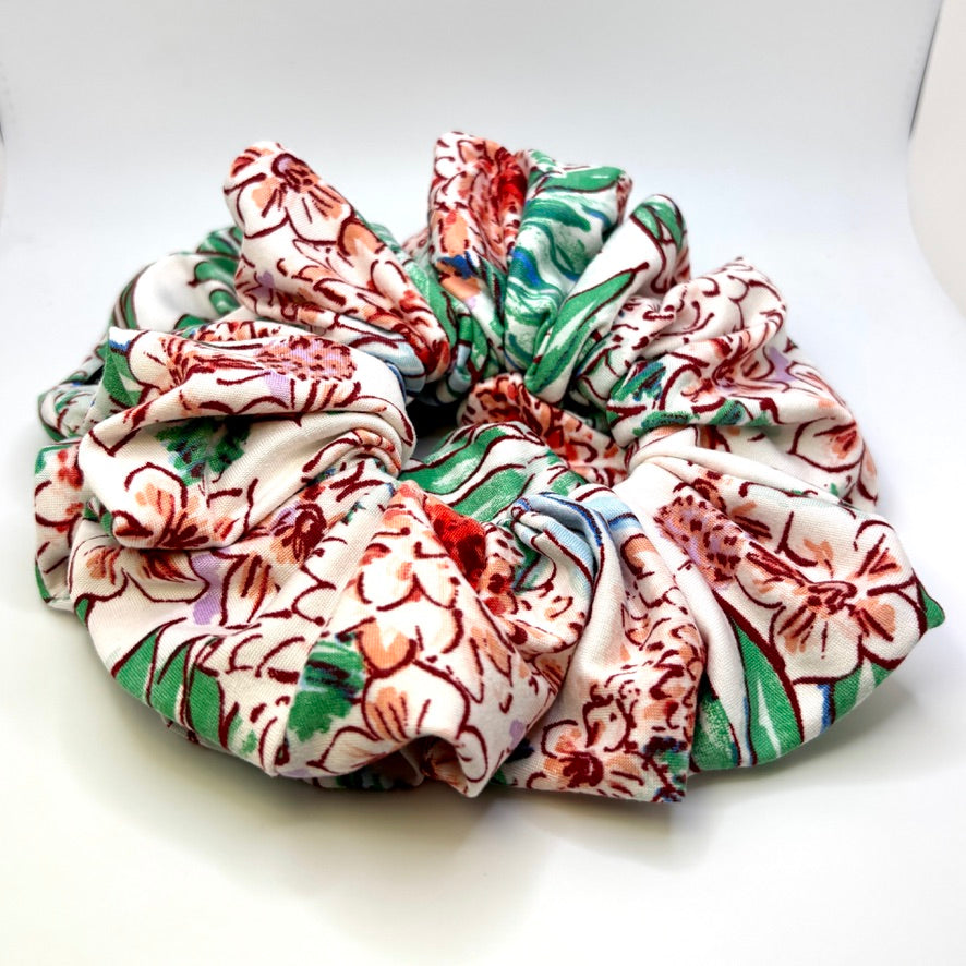 Tropical Leaves Summer Scrunchie Enchanted Scrunch