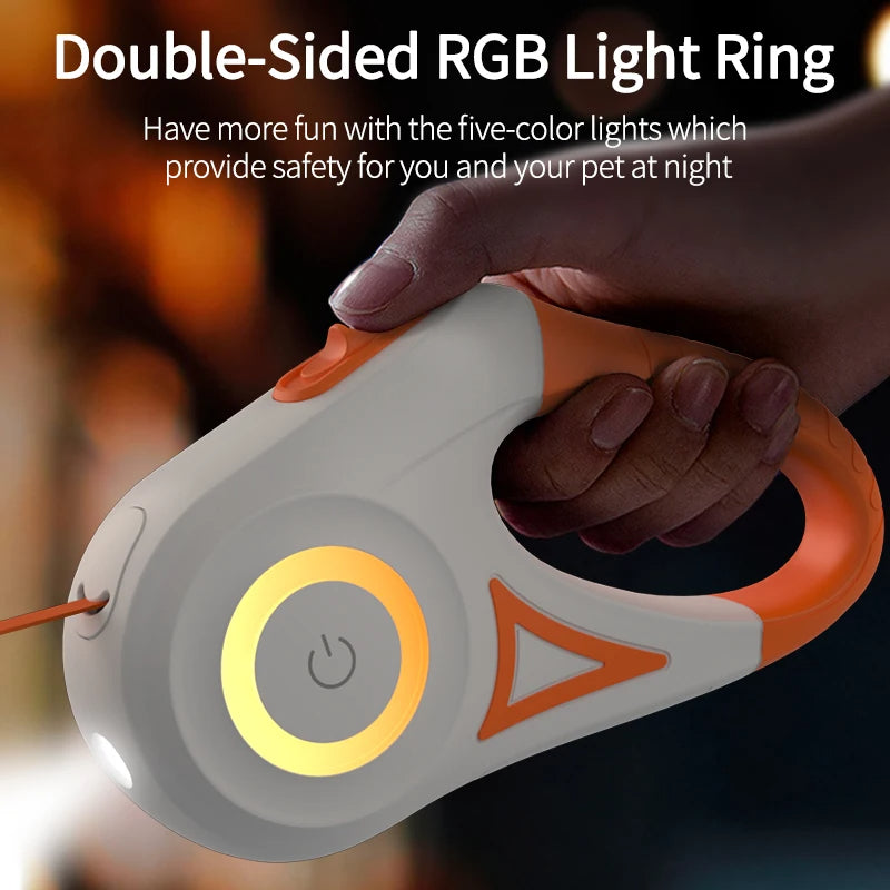 Automatic Retractable Luminous Dog Walking Rope ViralGalleria.com