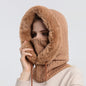Thicken Knitted Fleece One-Piece Winter Scarf Mask ViralGalleria.com