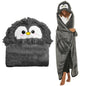 Winter Hooded Flannel Sloth Shaped Blanket ViralGalleria.com