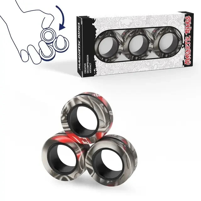 Magnetic Rings Fidget Toy ViralGalleria.com
