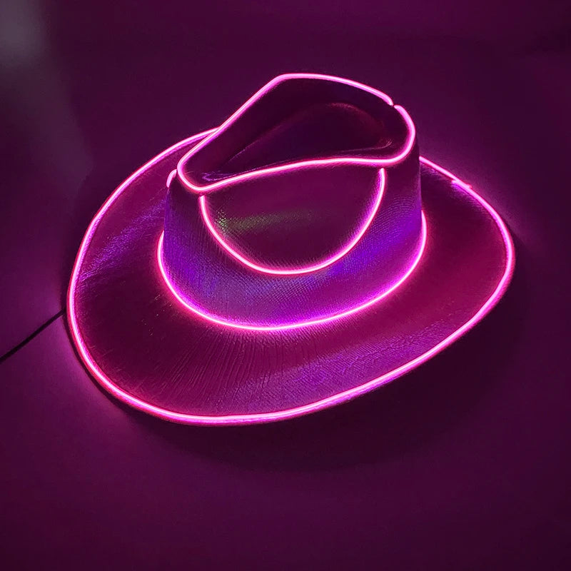 Glowing Neon Cowboy Hat ViralGalleria.com
