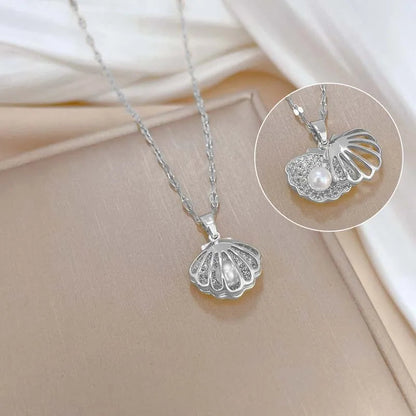 Korean Openable Shell Pearl Necklace ViralGalleria.com