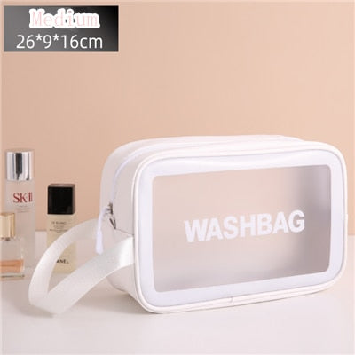 Portable Transparent Waterproof Travel Wash & Makeup Bag ViralGalleria.com