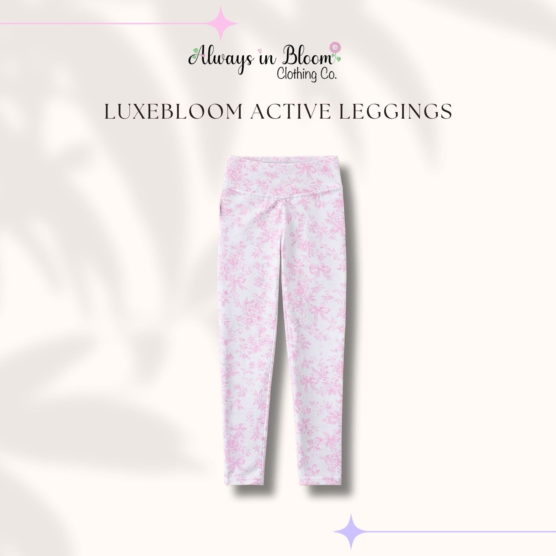 LuxeBloom Legging - Pretty in Pink Always In Bloom Clothing Co