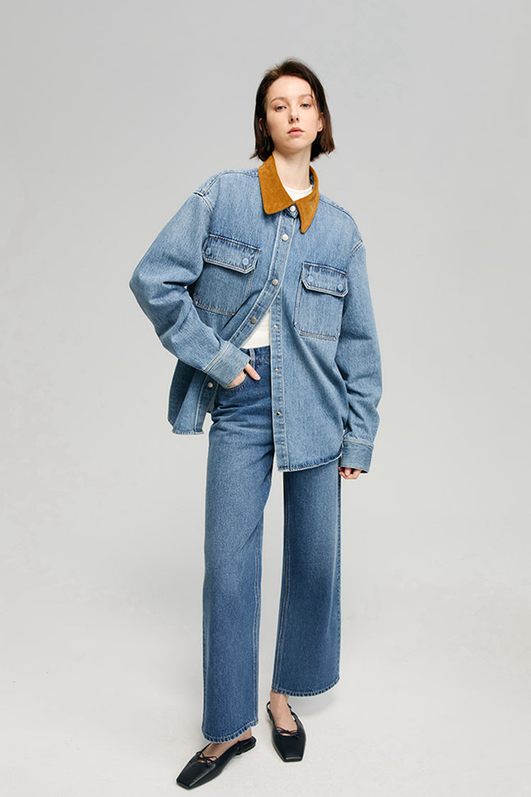 The Cityer Crop Wide Jeans HJ009 Hey Joanie