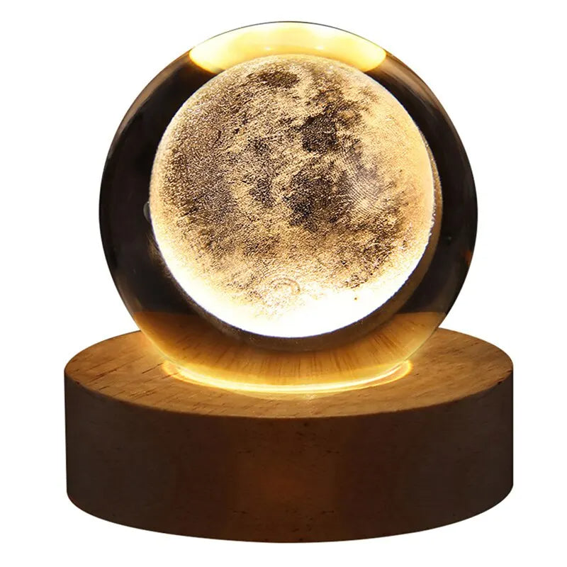 LED Night Light Milky Way Galaxy Solar System Crystal Ball ViralGalleria.com