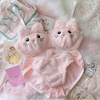 Plush Bra Lingerie Set ViralGalleria.com