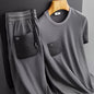 Anti-Wrinkle Flex Suit Mens Short Sleeve Slim Fit Shirts FitiqueFit