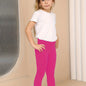 Girls' Super Soft High-Stretch Leggings - Solid Black Tight Pants with Elastic Waistband, All-Season Stretchy Leggings for Girls, Everyday & Formal Outfits - SOFTMILK NovaCart