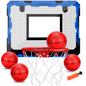 Indoor Mini Basketball Hoop Set Upgrade Wall Mount Basketball Hoop for Wall Yard Outdoor Over Door Room Hoops Game with 4 Balls Shatter Resistant Backboard -Complete Accessories Included New Era Fashion LLc