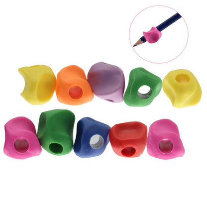 10pcs/lot Silicone Pen Baby Learning Writing Tool Correction Device Fish Pencil Grasp Writing Aid Grip Stationery Pen Holder Child Writing Aid for Kids Silicone Writing Aid Additional Writing Aid Set Ergonomic Pen Stevvex