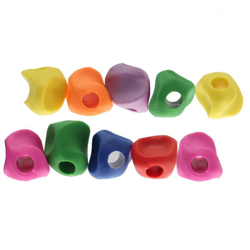 10pcs/lot Silicone Pen Baby Learning Writing Tool Correction Device Fish Pencil Grasp Writing Aid Grip Stationery Pen Holder Child Writing Aid for Kids Silicone Writing Aid Additional Writing Aid Set Ergonomic Pen Stevvex