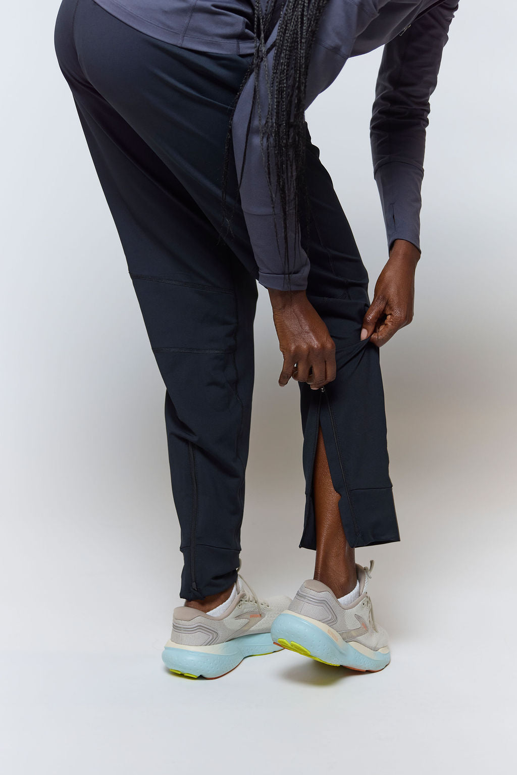 Valia Women's Black Jogger Pants Goal Five