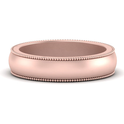 Milgrain Matte Finish Mens Band Fascinating Diamonds
