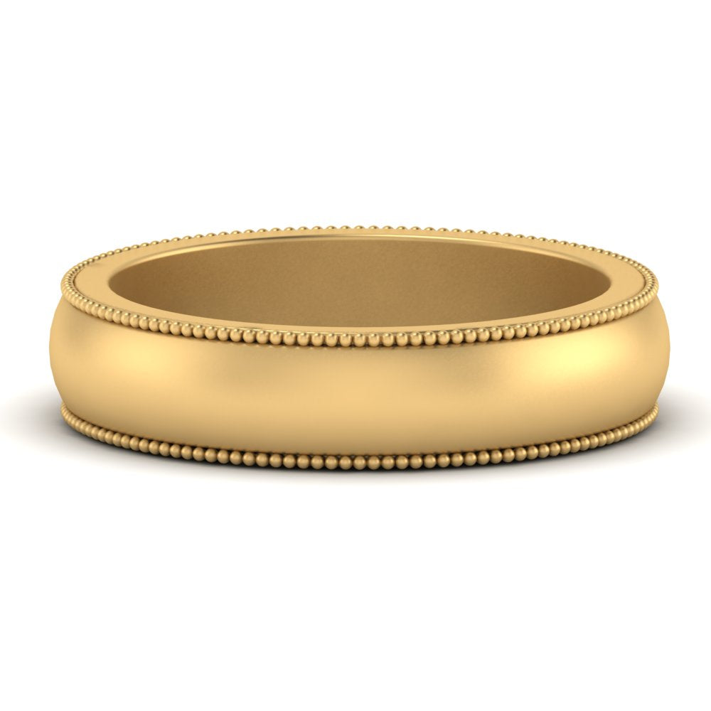 Milgrain Matte Finish Mens Band Fascinating Diamonds