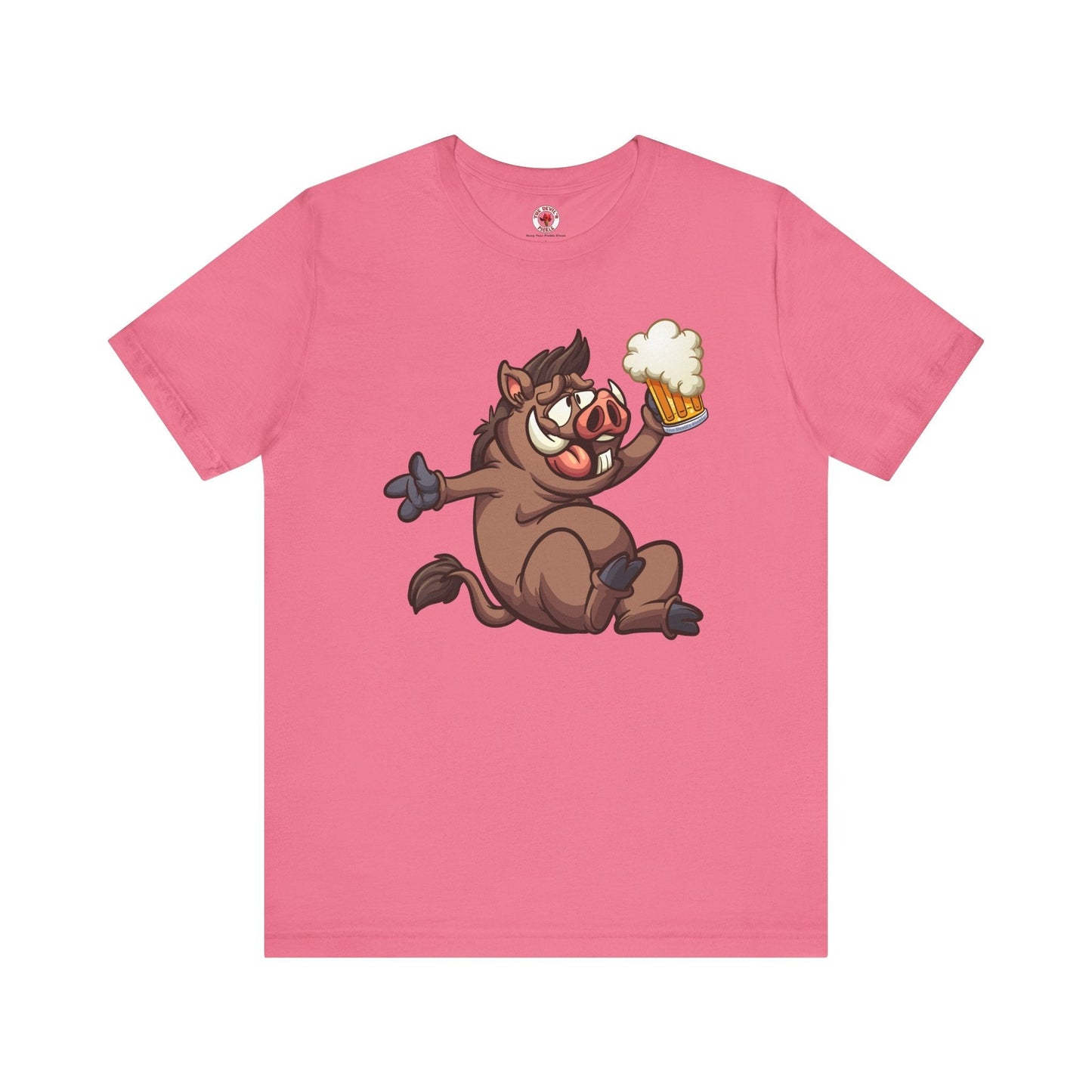 Beer Drinking Boar T-Shirt The Devil's Pickle
