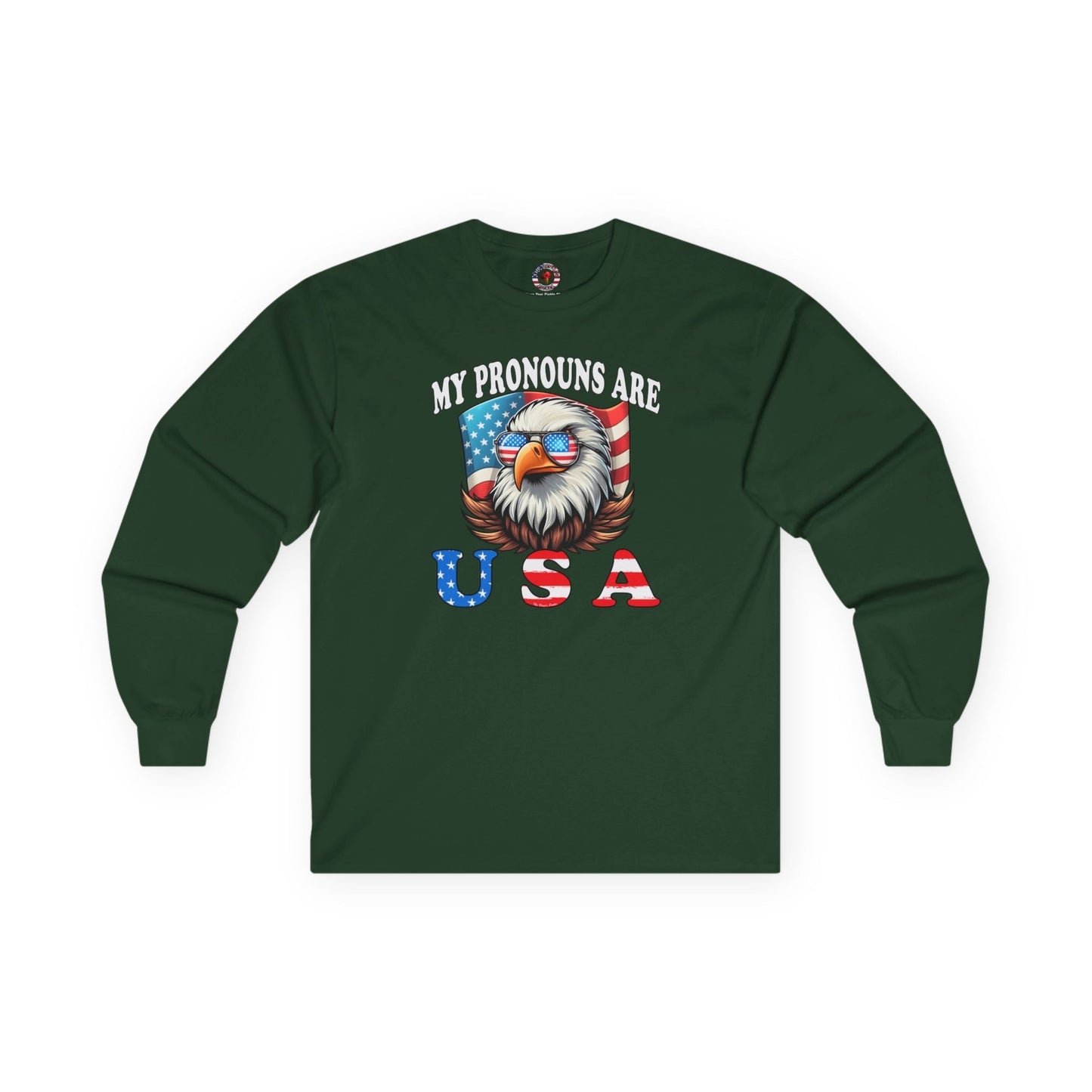 My Pronouns Are U.S.A Long Sleeve Tee The Devil's Pickle