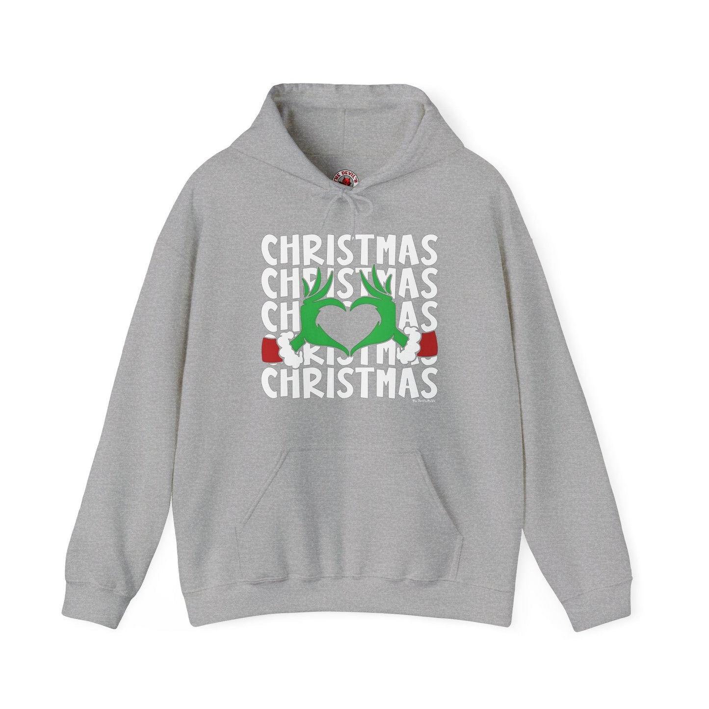 Christmas Heart Hooded Sweatshirt The Devil's Pickle