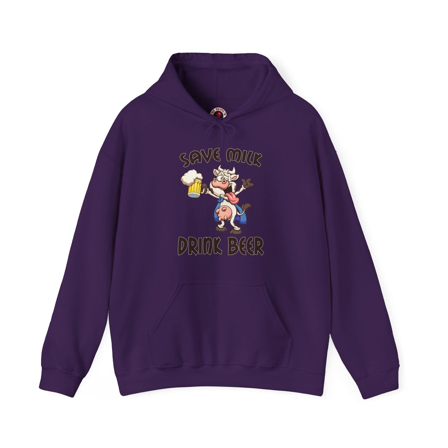 Save Milk Drink Beer Hooded Sweatshirt The Devil's Pickle