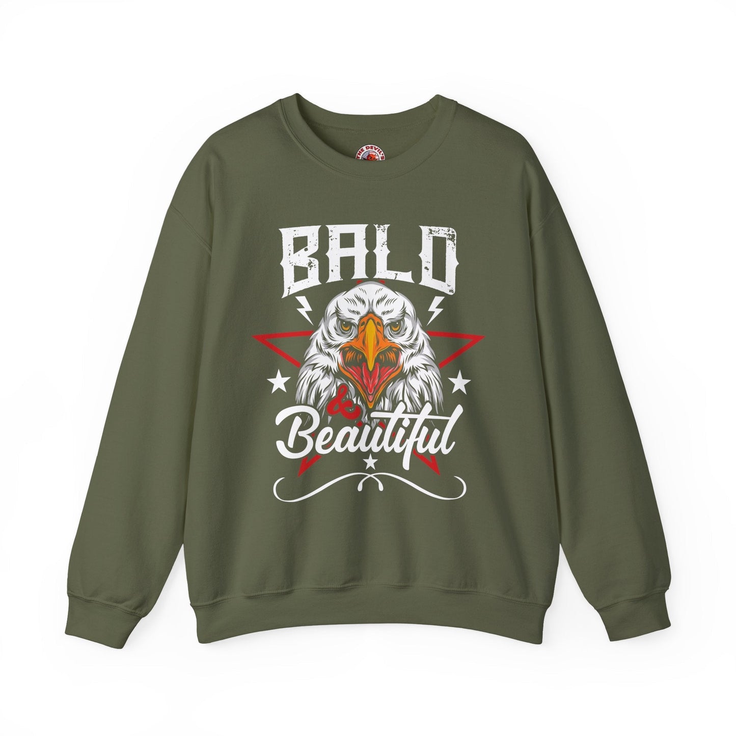 Bald And Beautiful Crewneck Sweatshirt The Devil's Pickle