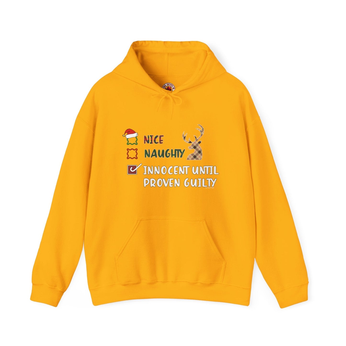 Innocent Until Proven Guilty Hooded Sweatshirt The Devil's Pickle