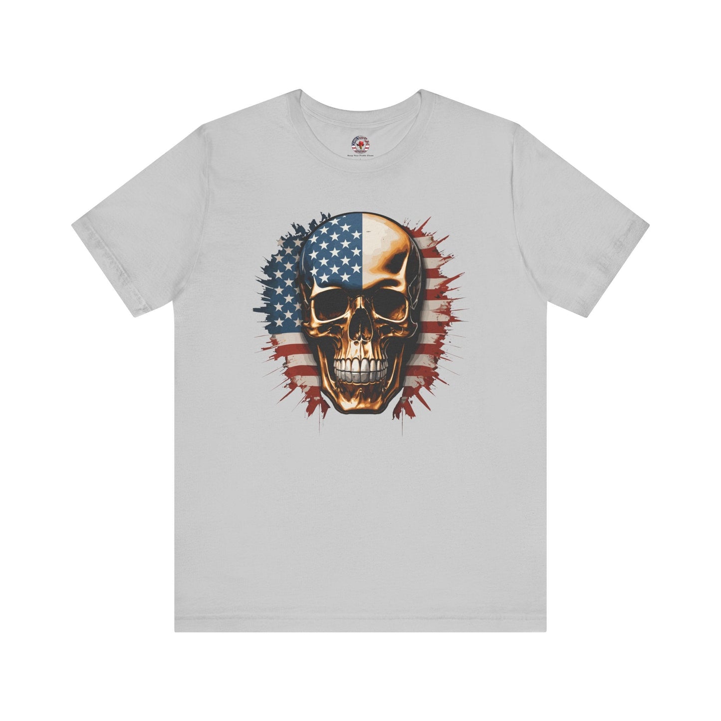 American Flag Skull T-Shirt The Devil's Pickle