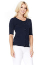 Half Sleeve Crewneck Button Sweater Cardigan Shop Style & More | Fresh Looks, Everyday Deals & Free Shipping