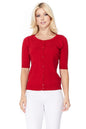 Half Sleeve Crewneck Button Sweater Cardigan Shop Style & More | Fresh Looks, Everyday Deals & Free Shipping