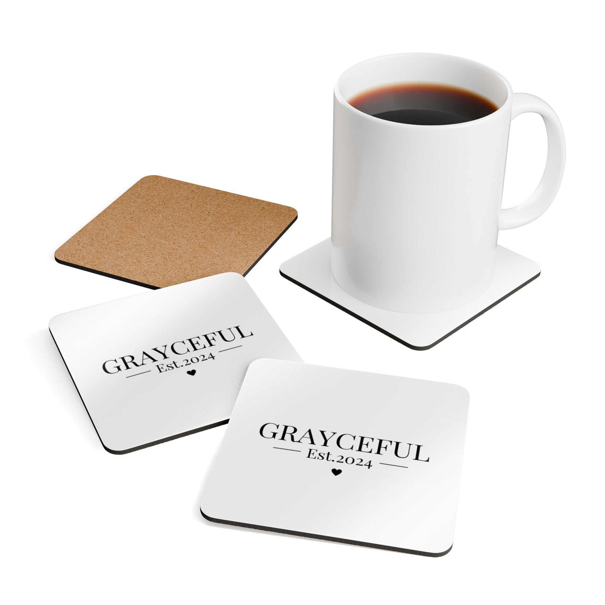 Corkwood Coaster Set Grayceful LLC