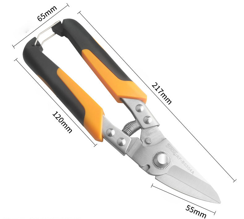 Professional Industrial Shears, JRF Stainless Steel Scissors, Tin Snips For Metal Sheet & PVC Pipe Cutting NovaCart