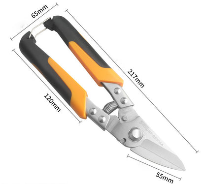 Professional Industrial Shears, JRF Stainless Steel Scissors, Tin Snips For Metal Sheet & PVC Pipe Cutting NovaCart