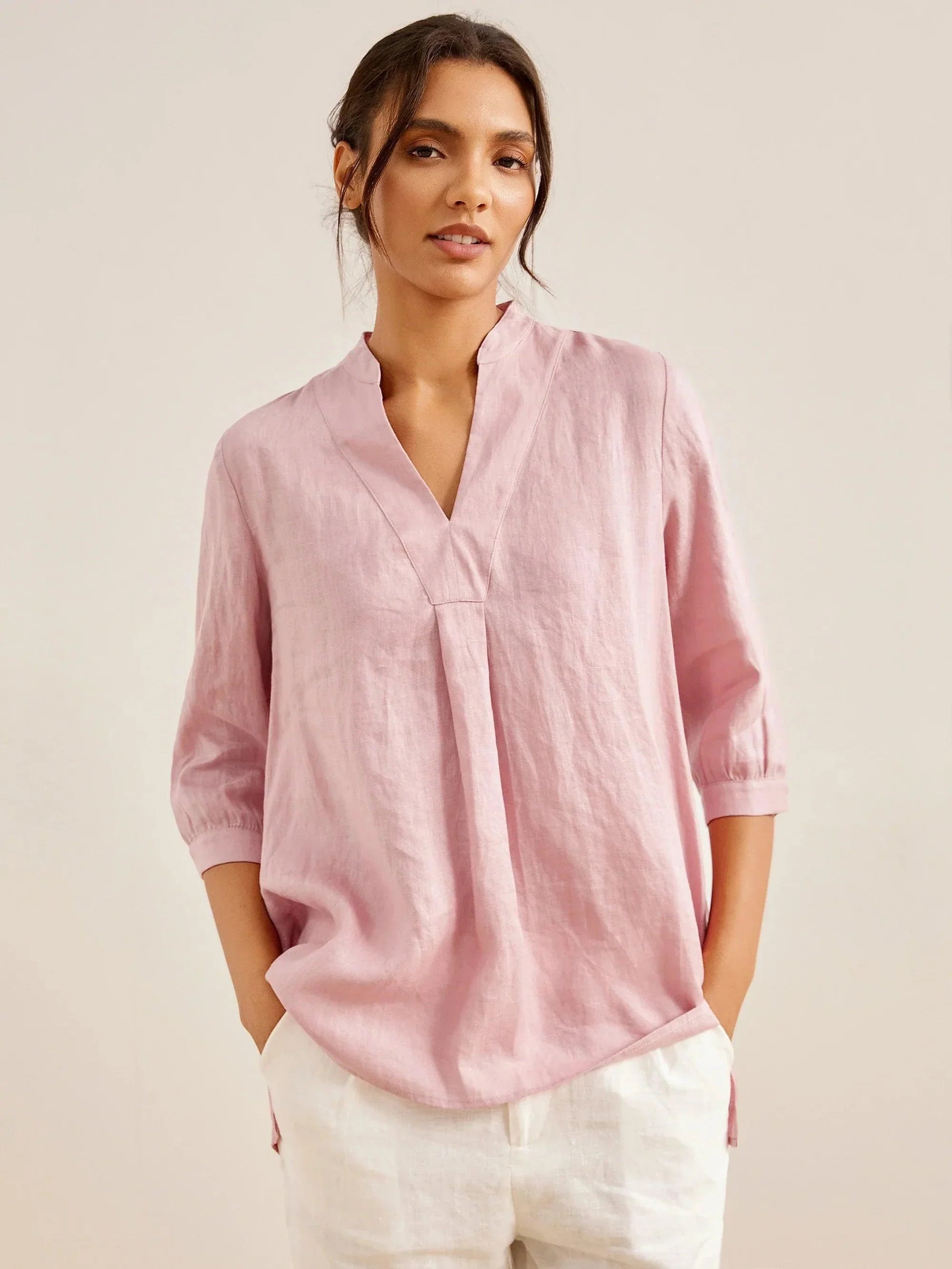 100% Linen Dress Shirt JOANNA LINTICO
