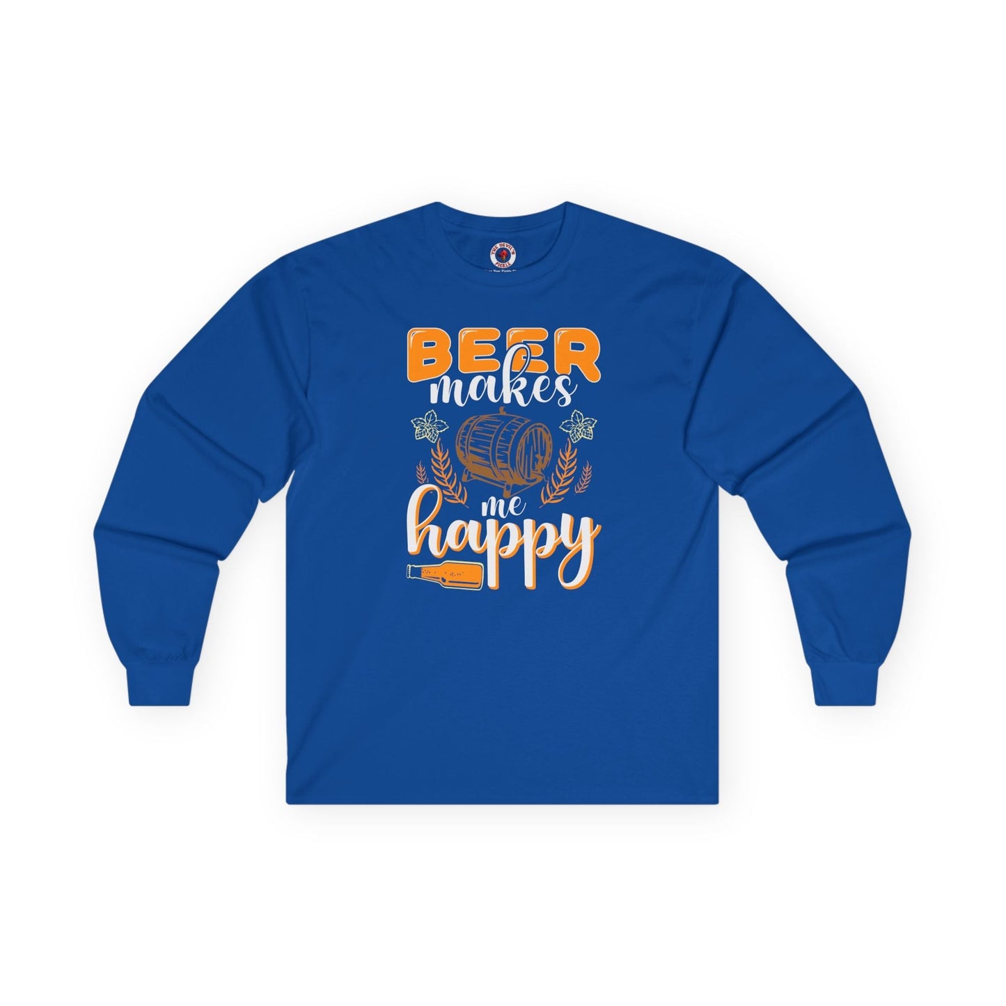Beer Makes Me Happy Long Sleeve Tee The Devil's Pickle