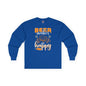 Beer Makes Me Happy Long Sleeve Tee The Devil's Pickle